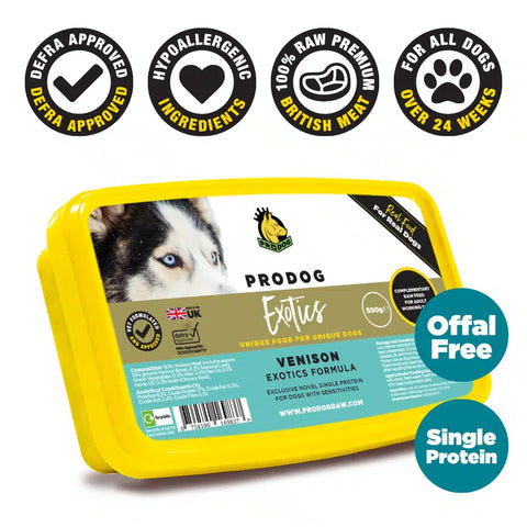 Prodog venison 500g - Skyvana Ltd