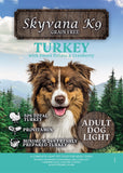 Grain Free Adult Dog Light Turkey with Sweet Potato & Cranberry - Skyvana Ltd