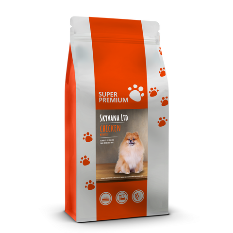 Super Premium Small Breed Adult Chicken & Rice (Available in 6kg and 15kg) - Skyvana Ltd